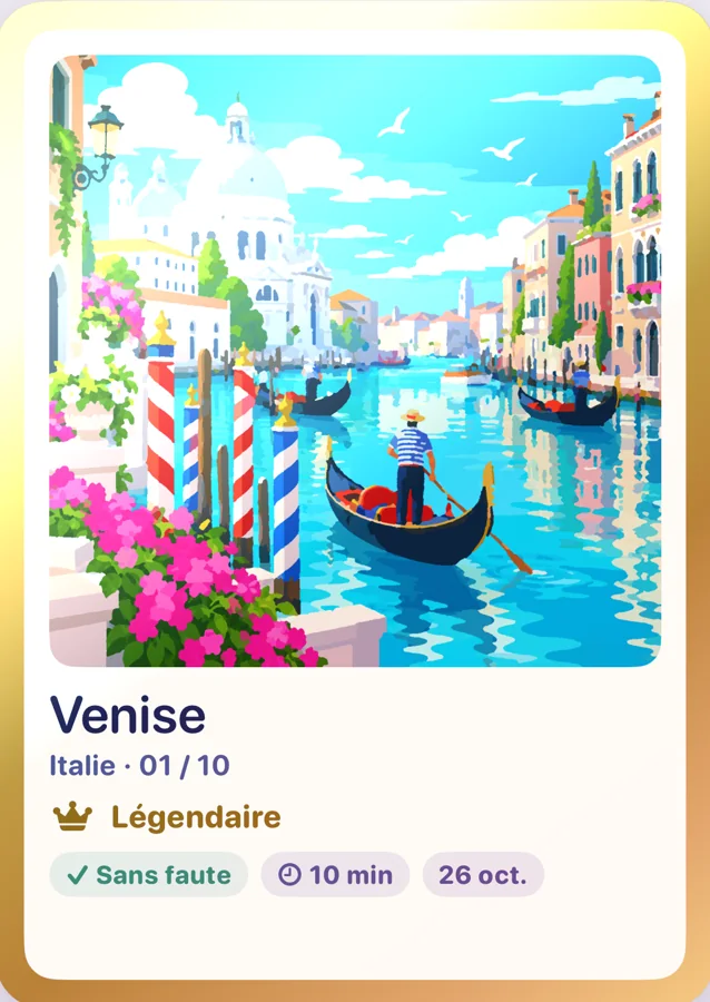Carte Légendaire de la toile Venise