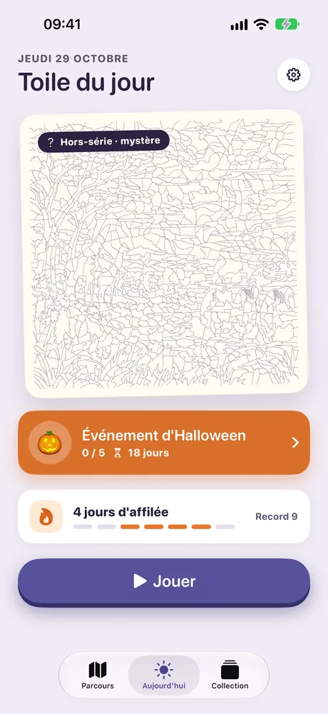 La toile mystère du jour