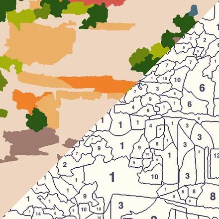 Le même coin de toile au niveau Normal